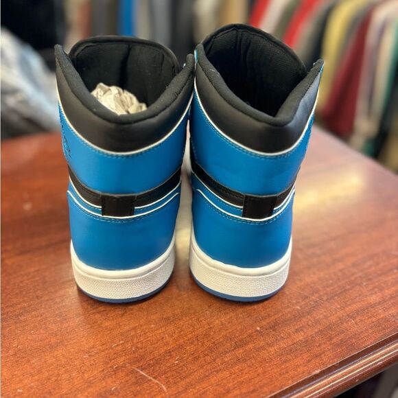 Nike mens 10 blue black air jordan shoes - Picture 3 of 5